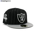 ニューエラ キャップ 59FIFTY ラスベガス レイダース NFL PINSTRIPE 2020 INAUGURAL SEASON FITTED CAP BL...