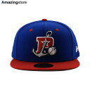 ニューエラ キャップ 59FIFTY ストックトン ポーツ MiLB ON-FIELD AUTHENTIC ROAD FITTED CAP BLUE RED N...