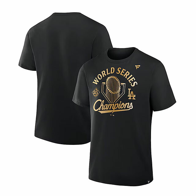 2025 ワールドシリーズチャンピオン ロッカールーム パレードモデル 海外取寄 Tシャツ ロサンゼルス ドジャース MLB 2025 WORLD SERIES CHAMPIONS LOCKER ROOM PARADE T-SHIRT BLACK FANATICS BRAND LOS ANGELES DODGERS メンズ レディース 男女兼用 ブラック 山本由伸のサムネイル