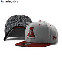 ニューエラ キャップ 9FIFTY スナップバック アラバマ クリムゾンタイド NCAA HIB CEMENT BOTTOM SNAPBACK CAP GREY-RED NEW ERA ALABAMA CRIMSON TIDE 帽子 メンズ レディース 男女兼用 グレー レッド セメント /GREY COLOR_BOTTOM 24_2RE_2_20