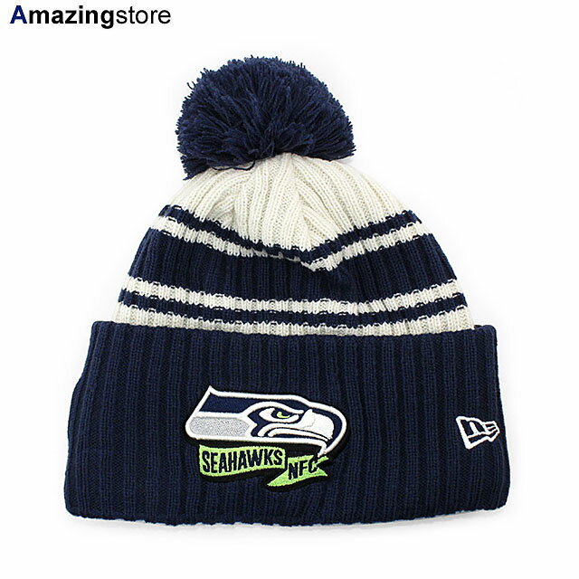 NFL選手着用モデル ニューエラ ニット ビーニー シアトル シーホークス 2022 NFL SIDELINE KNIT BEANIE CAP NAVY NEW ERA SEATTLE SEAHAWKS 帽子 メンズ レディース 男女兼用 メンズ レディース 男女兼用 ネイビー /NAVY 23_12RE_12_19