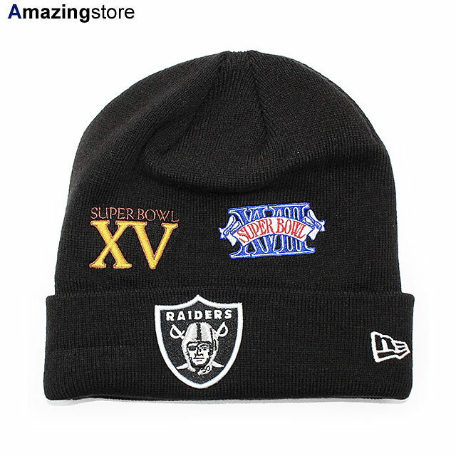 ニューエラ ニット ビーニー ラスベガス レイダース  NEW ERA LAS VEGAS RAIDERS ブラック 