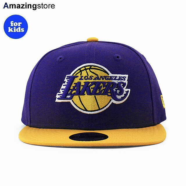 qp j[G Lbv 9FIFTY XibvobN T[X CJ[Y YOUTH NBA TEAM BASIC SNAPBACK CAP PURPLE GOLD NEW ERA LOS ANGELES LAKERS Xq LbY KIDS [X p[v S[h  PUR 24 2RE 2 20