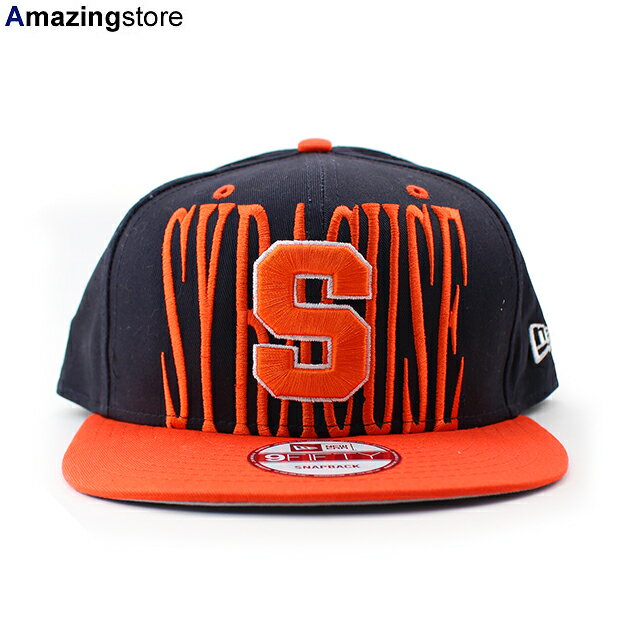 楽天Amazingstoreニューエラ 9FIFTY スナップバック キャップ シラキュース オレンジ 【NCAA STEP-ABOVE SNAPBACK CAP/NAVY-ORANGE】 NEW ERA SYRACUSE ORANGE ネイビー オレンジ [GREY_BOTTOM 23_2_DEADSTOCK]