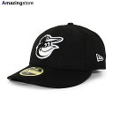 あす楽 ニューエラ キャップ 59FIFTY ボルチモア オリオールズ MLB TEAM-BASIC LC LOW-CROWN FITTED CAP LP BLACK WHITE NEW ERA BALTIMORE ORIOLES ブラック ホワイト /BLK 23_2_ 23_3_2NE