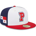 ニューエラ キャップ 59FIFTY WBC パナマ 2023 WORLD BASEBALL CLASSIC FITTED CAP WHITE NAVY RED...