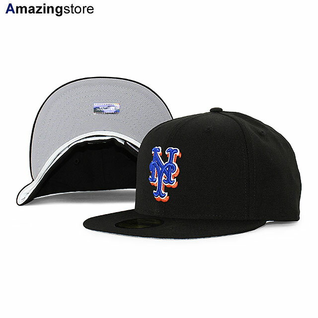 あす楽 ニューエラ キャップ 59FIFTY ニューヨーク メッツ MLB OLD AUTHENTIC 1999-2000 ALTERNATE 2 FITTED CAP BLACK NEW ERA NEW YORK METS ブラック グレー /BLK COLOR_BOTTOM 23_3_3NE