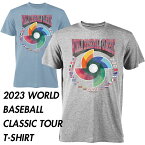 海外取寄 WBC Tシャツ 2023 WORLD BASEBALL CLASSIC TOUR T-SHIRT グレー ライトブルー [23_3_ ワールドベースボールクラシック レジェンズ LEGENDS]