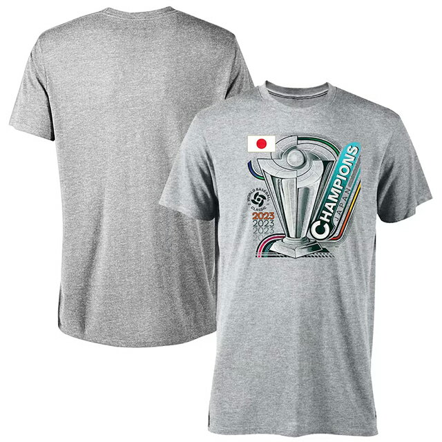 侍ジャパン 海外取寄 WBC 日本代表 Tシャツ 2023 WORLD BASEBALL CLASSIC CHAMPIONS TRI-BLEND T-SHIRT GREY 