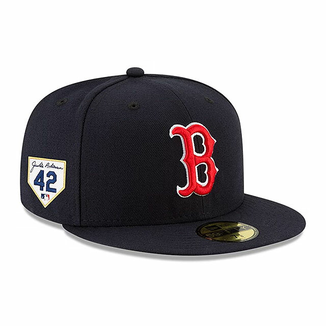 ジャッキー ロビンソンデーモデル ニューエラ キャップ 59FIFTY ボストン レッドソックス MLB 2024 JACKIE ROBINSON GAME FITTED CAP NAVY NEW ERA BOSTON RED SOX ネイビー /NAVY 23_3_5JR BIR_SIZE