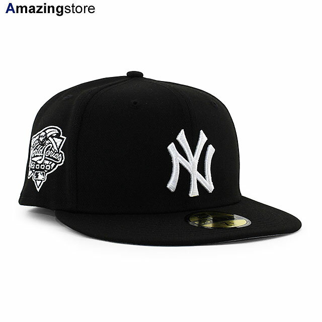 ニューエラ キャップ 59FIFTY ニューヨーク ヤンキース MLB 2000 WORLD SERIES FITTED CAP BLACK WHITE NEW ERA NEW YORK YANKEES 帽子 メンズ レディース ブラック ホワイト /BLK SUBWAY SERIES COLOR_BOTTOM BIG_SIZE 23_11RE_11_17