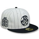 アーロン ジャッジモデル ニューエラ キャップ 59FIFTY ニューヨーク ヤンキース JUDGE PINSTRIPE ALL RISE FRONT FITTED CAP WHITE NAVY NEW ERA NEW YORK YANKEES 23_4_NYC CAPTAIN