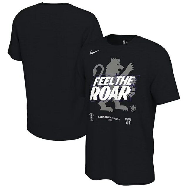 海外取寄 ナイキ Tシャツ サクラメント キングス 2023 NBA PLAYOFFS MANTRA T-SHIRT BLACK SACRAMENTO KINGS [23_4_ プレーオフ ウエスタンカンファレンス]