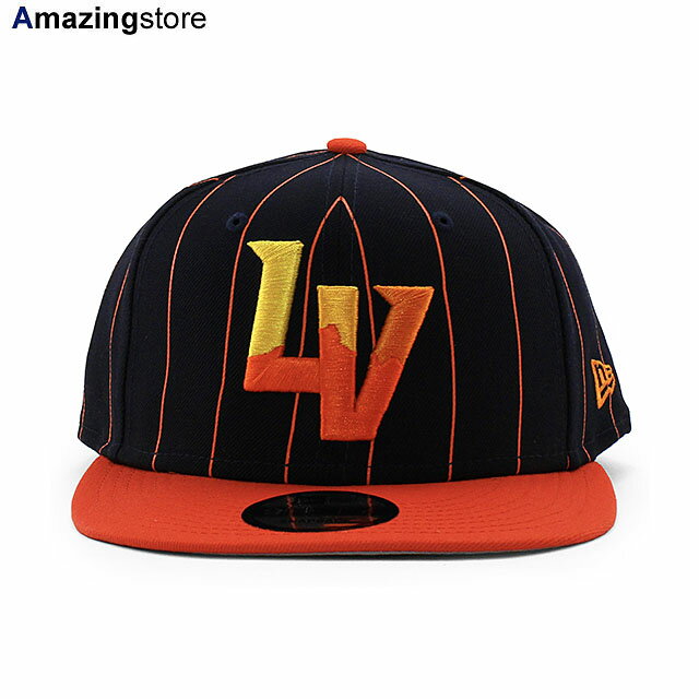 ニューエラ キャップ 9FIFTY スナップバック ラスベガス アビエイターズ MiLB VINTAGE STRIPE SNAPBACK CAP NAVY ORANGE NEW ERA LAS VEGAS AVIATORS 帽子 メンズ レディース ネイビー オレンジ /NAVY 23_9RE_23_10RE_1006