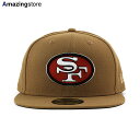 ニューエラ キャップ 59FIFTY サンフランシスコ フォーティーナイナーズ NFL TEAM-BASIC KELLY GREEN BOTTOM FITTED CAP SAND SAN FRANCISCO 49ERS 帽子 メンズ レディース 男女兼用 サンド グリーン /BRN COLOR_BOTTOM 24_2RE_2_07