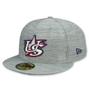 ニューエラ キャップ 59FIFTY WBC アメリカ 2023 WORLD BASEBALL CLASSIC CLUBHOUSE FITTED CAP GREY NEW ERA USA 23_6_WBC 23_6_