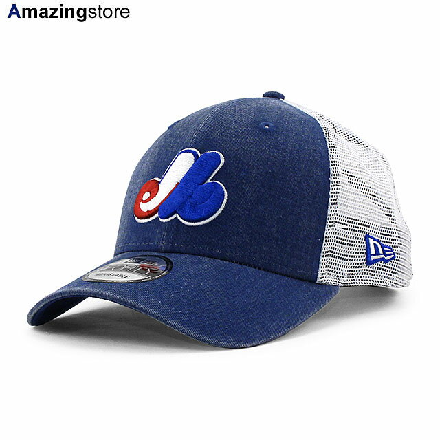 ニューエラ 9FORTY メッシュキャップ モントリオール エクスポズ MLB COOPERSTOWN 1969 WASHED TRUCKER MESH CAP ROYAL BLUE NEW ERA MONTREAL EXPOS 帽子 メンズ レディース ブルー ホワイト /RYL 23_11RE_11_27