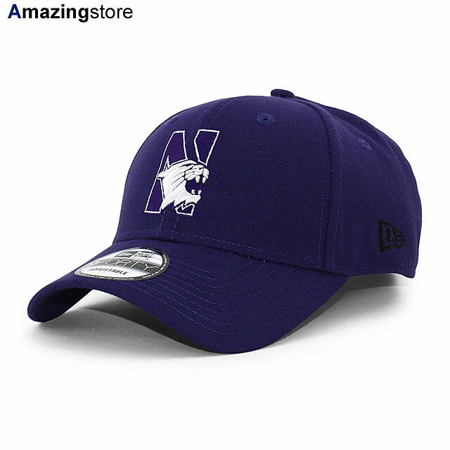 男女兼用 あす楽 ニューエラ キャップ 9FORTY ノースウェスタン ワイルドキャッツ NCAA THE LEAGUE ADJUSTABLE CAP PURPLE NEW ERA NORTHWESTERN WILDCATS パープル /PUR 23_6_2NE