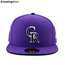 j[G Lbv 59FIFTY Rh bL[Y MLB ON-FIELD AUTHENTIC ALTERNATE-2 FITTED CAP PURPLE COLORADO ROCKIES Xq W[[O 23_6_ACPERF I^lCg