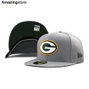 ニューエラ キャップ 59FIFTY グリーンベイ パッカーズ NFL TEAM BASIC DARK GREEN BOTTOM FITTED CAP GREY GREEN BAY PACKERS 帽子 メンズ レディース 男女兼用 グレー グリーン /GREY COLOR_BOTTOM 24_2_2NE