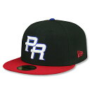 ニューエラ キャップ 59FIFTY プエルトリコ WBC TEAM-BASIC FITTED CAP BLACK RED NEW ERA PUERTO RIC...