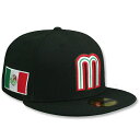 ニューエラ キャップ 59FIFTY メキシコ WBC TEAM-BASIC FITTED CAP BLACK NEW ERA MEXICO ブラック WORL...