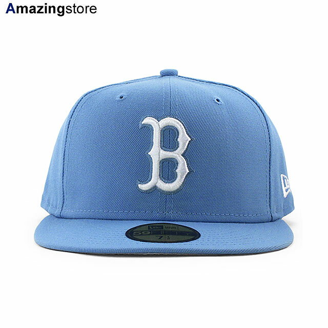 ニューエラ キャップ 59FIFTY ボストン レッドソックス MLB TEAM BASIC FITTED CAP SKY BLUE WHITE NEW ERA BOSTON RED SOX 帽子 スカイブルー /BLUE 23_9RE_0919