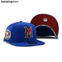 ニューエラ キャップ 59FIFTY ミルウォーキー ブルワーズ MLB 2007 SILVER ANNIVERSARY MAROON BOTTOM FITTED CAP BLUE NEW ERA MILWAUKEE BREWERS 帽子 ブルー /BLUE COLOR BOTTOM 24_2RE_2_20