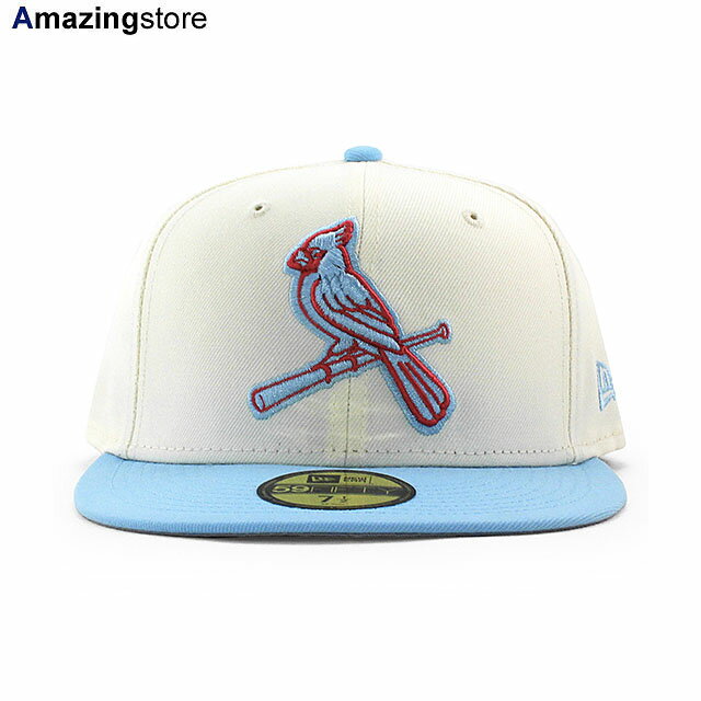 あす楽 ニューエラ キャップ 59FIFTY セントルイス カージナルス MLB 2T TEAM BASIC FITTED CAP CHROME WHITE LIGHT BLUE NEW ERA ST.LOUIS CARDINALS 帽子 クロームホワイト ライトブルー /CREAM 23_8RE_0830