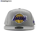 ニューエラ キャップ 9FIFTY ロサンゼルス レイカーズ NBA TEAM BASIC SNAPBACK CAP GREY NEW ERA LOS ANGELES LAKERS グレー 帽子 メンズ レディース 男女兼用 /GREY COLOR_BOTTOM 23_12RE_12_20