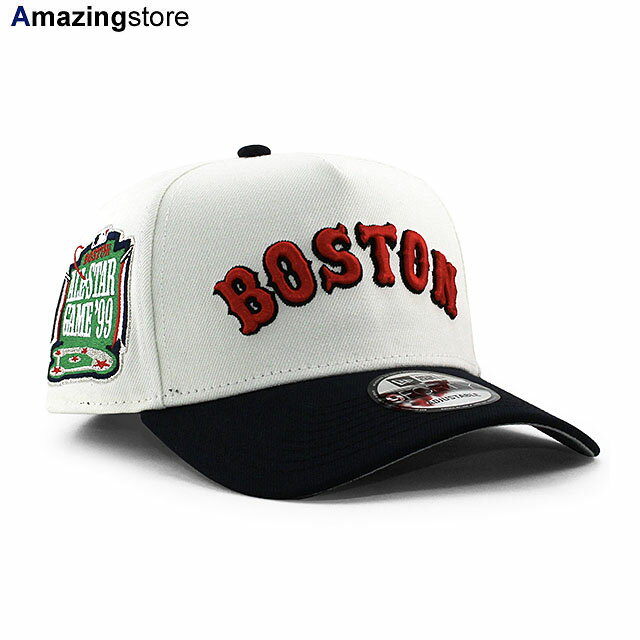 EU限定モデル ニューエラ キャップ 9FORTY ボストン レッドソックス 1999 MLB ALL STAR GAME GREY BOTTOM A-FRAME SNAPBACK CAP CREAM NEW ERA BOSTON RED SOX 帽子 メンズ レディース 男女兼…