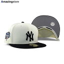 あす楽 ニューエラ キャップ 59FIFTY ニューヨーク ヤンキース MLB 2000 WORLD SERIES GREY BOTTOM FITTED CAP CREAM NEW ERA NEW YORK YANKEES 帽子 クリーム グレー /CREAM COLOR_BOTTOM 23_8_1NE