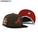 ニューエラ キャップ 59FIFTY アトランタ ブレーブス MLB 30TH ANNIVERSARY RED BOTTOM FITTED CAP BROWN NEW ERA ATLANTA BRAVES 帽子 ブラウン ブラック レッド /BRN COLOR BOTTOM 23_8_4NE