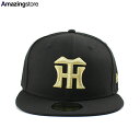 ニューエラ キャップ 59FIFTY 阪神タイガース NPB TEAM BASIC FITTED CAP BLACK GOLD NEW ERA HANSHIN ...