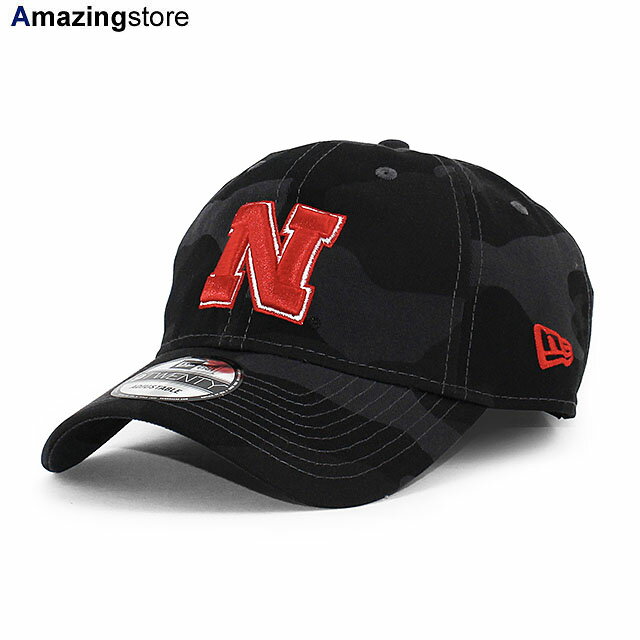 ニューエラ キャップ 9TWENTY ネブラスカ コーンハスカーズ NCAA CORE CLASSIC CAP BLACK CAMO NEW ERA NEBRASKA CORNHUSKERS 帽子 メンズ レディース 男女兼用 ブラック カモ /BLK /CAMO 24_5RE_0502