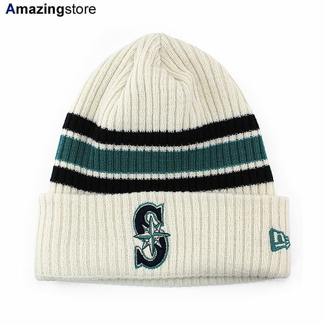 ニューエラ ニット帽 メンズ ニューエラ ニットキャップ ビーニー シアトル マリナーズ MLB VINTAGE CUFFED KNIT BEANIE CREAM NEW ERA SEATTLE MARINERS 帽子 メンズ レディース 男女兼用 ニット帽 ニットキャップ KNIT CAP クリーム /CREAM 23_12_4NE