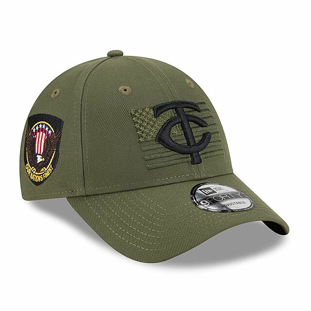 ニューエラ キャップ 9FORTY ミネソタ ツインズ 2023 MLB ARMED FORCES SNAPBACK CAP OLIVE NEW ERA MINNESOTA TWINS 帽子 メンズ レディース 男女兼用 オリーブ /OLIVE 23_12_5NE