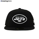 ニューエラ キャップ 59FIFTY ニューヨーク ジェッツ NFL TEAM BASIC FITTED CAP BLACK WHITE NEW ERA NEW...