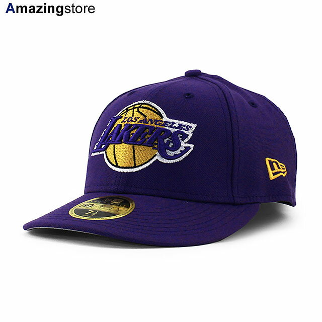 ニューエラ キャップ 59FIFTY ロサンゼルス レイカーズ NBA TEAM BASIC LC LOW CROWN FITTED CAP PURPLE NEW ERA LOS ANGELES LAKERS 帽子 メンズ レディース 男女兼用 パープル /PUR NBALC 24_1_1NE