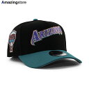 EU限定モデル ニューエラ キャップ 9FORTY アリゾナ ダイヤモンドバックス MLB 1998 INAUGURAL SEASON GREY BOTTOM A-FRAME SNAPBACK CAP BLACK TEAL NEW ERA ARIZONA DIAMONDBACKS 帽子 メンズ レディース ブラック ティール /BLK EU940AF 24_4RE_0426