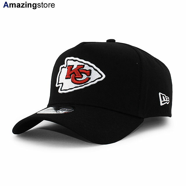 EU AU限定モデル ニューエラ キャップ 9FORTY カンザスシティ チーフス NFL A-FRAME SNAPBACK CAP BLACK NEW ERA KANSAS CITY CHIEFS 帽子 メンズ レディース 男女兼用 ブラック /BLK M6-HF58-NWCU 24_5RE_0530