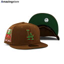 ニューエラ キャップ 59FIFTY ロサンゼルス ドジャース MLB 60TH ANNIVERSARY RED BOTTOM FITTED CAP BROWN...