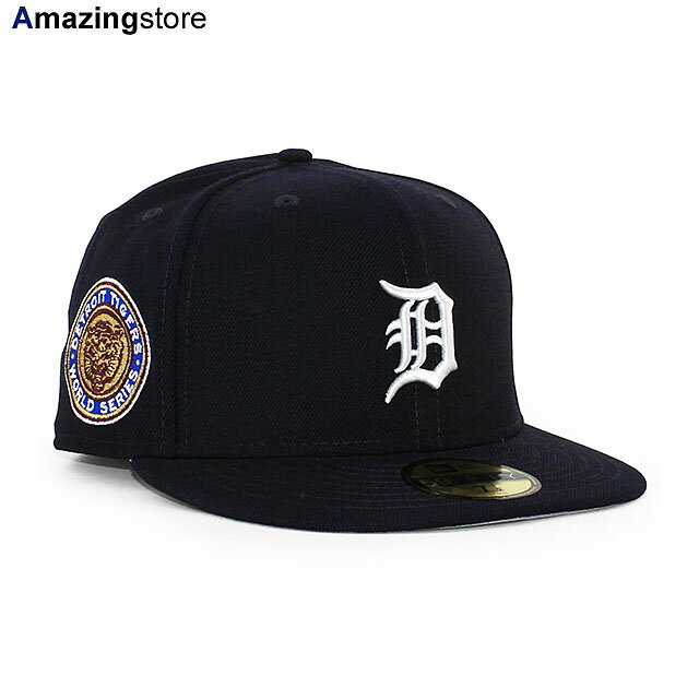 楽天Amazingstoreニューエラ キャップ 59FIFTY デトロイト タイガース MLB 1968 WORLD SERIES GAME FITTED CAP NAVY NEW ERA DETROIT TIGERS 帽子 メンズ レディース 男女兼用 ネイビー /NAVY COLOR BOTTOM 24_2_5NE