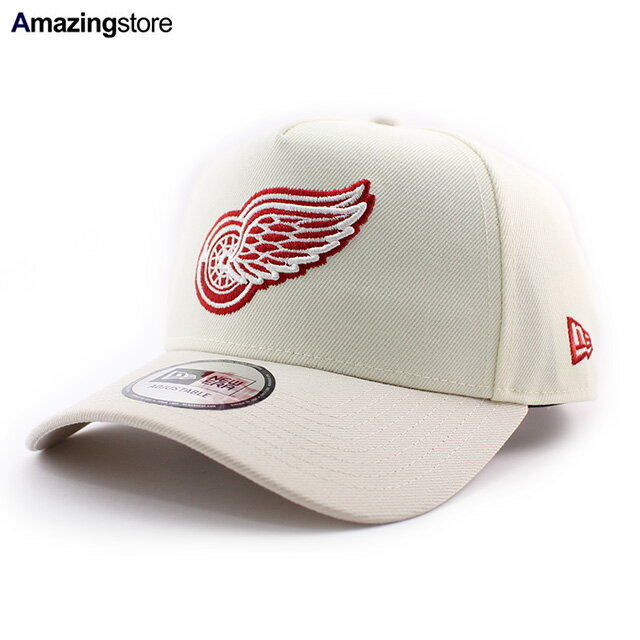 Rakuten - ニューエラ キャップ 9FORTY デトロイト レッドウィングス NHL A-FRAME SNAPBACK CAP CHROME WHITE-STONE NEW ERA DETROIT RED WINGS 帽子 メンズ レディース 男女兼用 940AF