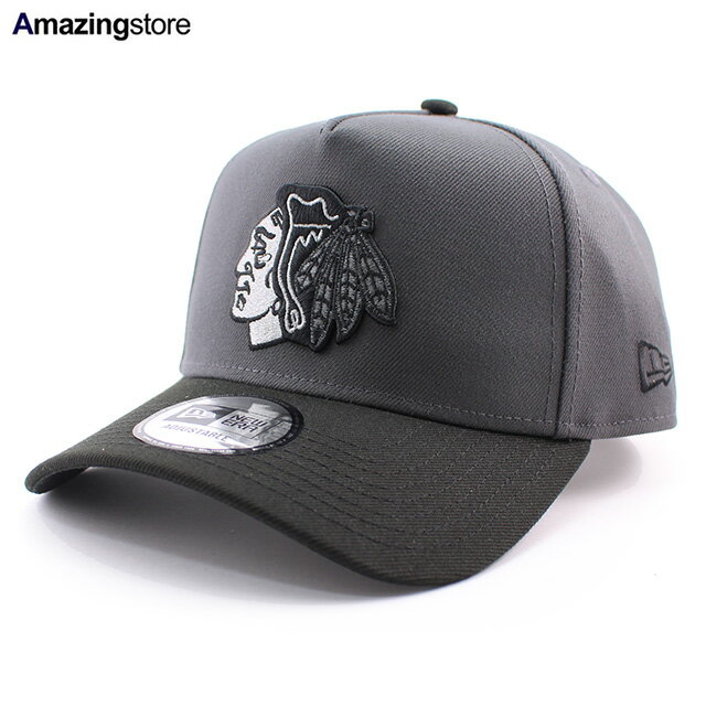 Rakuten - ニューエラ キャップ 9FORTY シカゴ ブラックホークス NHL A-FRAME SNAPBACK CAP GRAPHITE-BLACK NEW ERA CHICAGO BLACK HAWKS 帽子 メンズ レディース 男女兼用 アイスホッケー 940AF エーフレーム