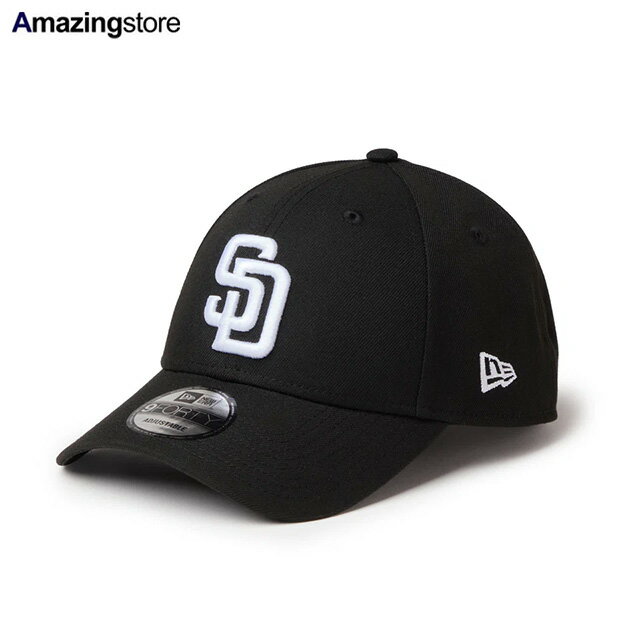 Rakuten - ニューエラ キャップ 9FORTY サンディエゴ パドレス MLB TEAM ADJUSTABLE STRAPBACK CAP BLACK WHITE NEW ERA SAN DIEGO PADRES