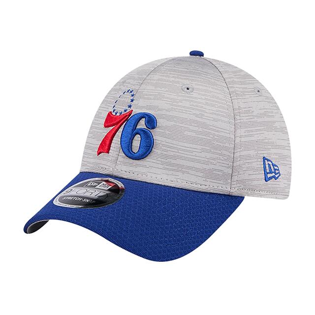 Rakuten - ニューエラ キャップ 9FORTY フィラデルフィア 76ERS NBA DIGI-TECH 2 TONE STRETCH SNAPBACK CAP HEATHER GRAY BLUE