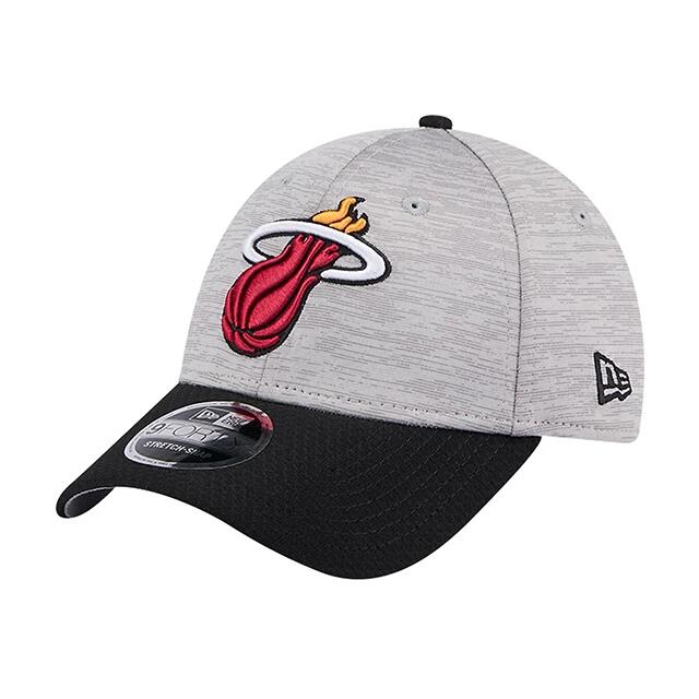 Rakuten - ニューエラ キャップ 9FORTY マイアミ ヒート NBA DIGI-TECH 2 TONE STRETCH SNAPBACK CAP HEATHER GRAY BLACK