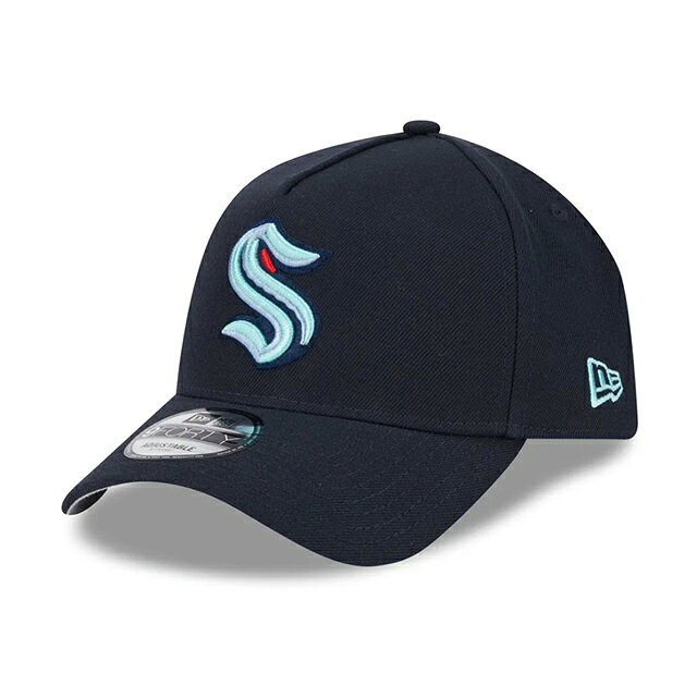 ニューエラ キャップ 9FORTY スナップバック シアトル クラーケン NHL A-FRAME SNAPBACK CAP NAVY NEW ERA?SEATTLE KRAKEN 帽子 メンズ レディース 男女兼用 ユニセックス アイスホッケー 940AF エーフレーム 26_7RE_0717