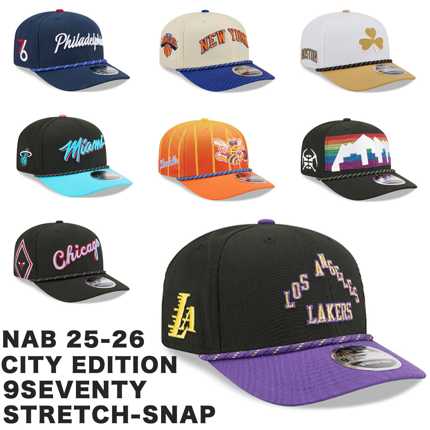 Rakuten - ニューエラ キャップ 9SEVENTY 2025 NBA CITY EDITION STRRETCH SNAPBACK CAP NEW ERA